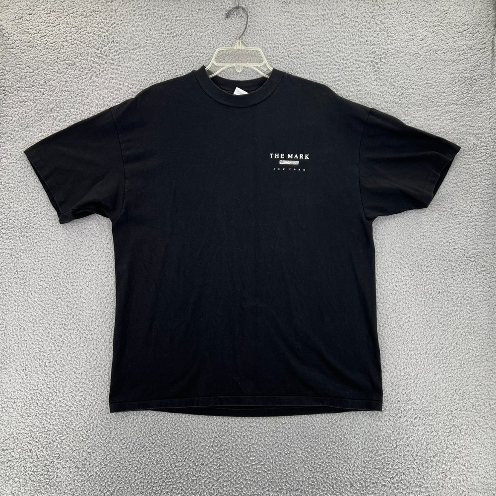 VTG 90s The Mark New York City T-Shirt Sun Faded XL Single Stitch‎ Hotel Archive